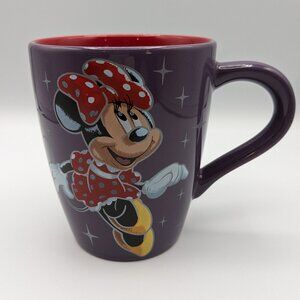 Rare Purple Disney Store 25th Anniversary Minnie Mouse Mug